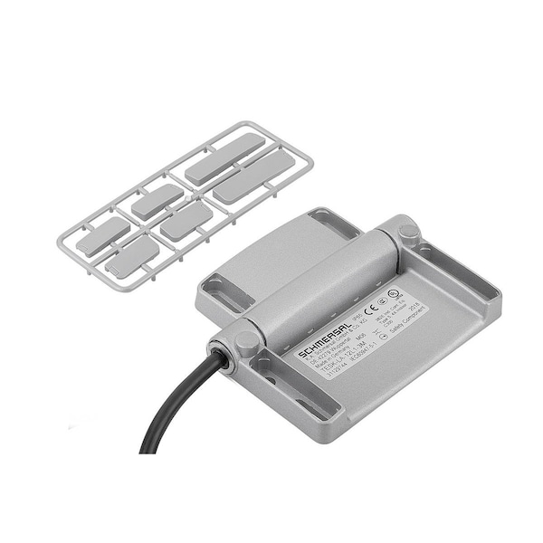 Safety Hinge Switch  98X116, Form:B, Zinc, Long Version, Comp:Plastic, Mounting, , 1C / 2O